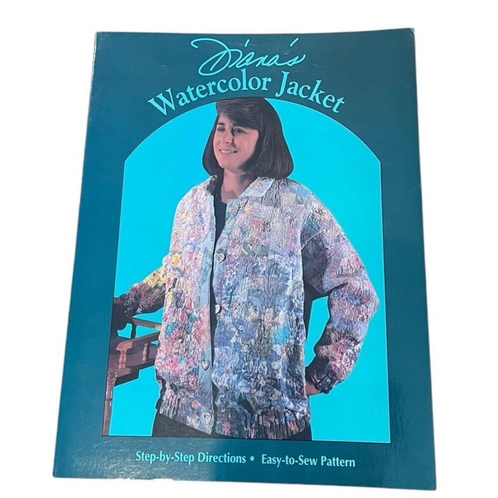 Diana Leone Diana's Watercolor Jacket Pattern Book‎ Quilting 90s Bomber Style